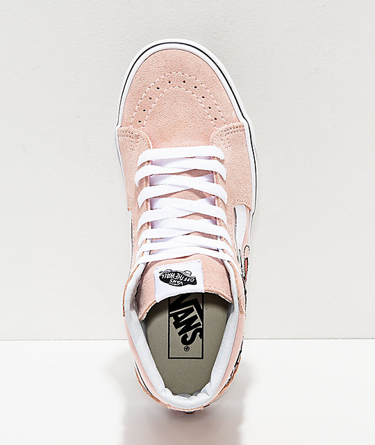 disney x vans sk8 hi pink