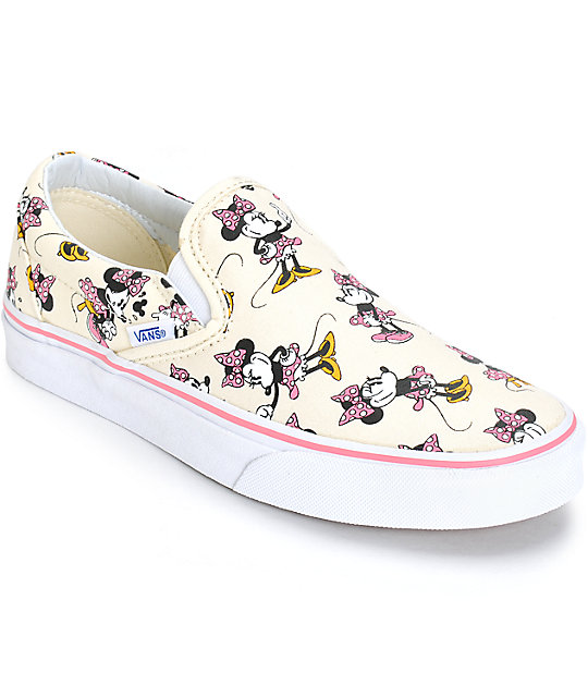 Disney x Vans Classic Minnie Slip-On Shoes (Womens) at Zumiez : PDP