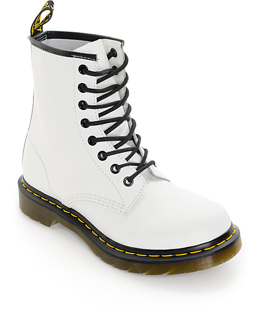 all white dr martens 1460