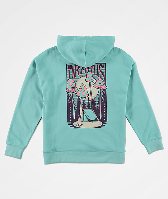 turquoise hoodie