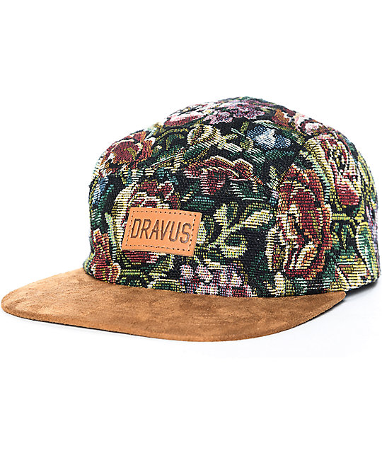 floral strapback hat