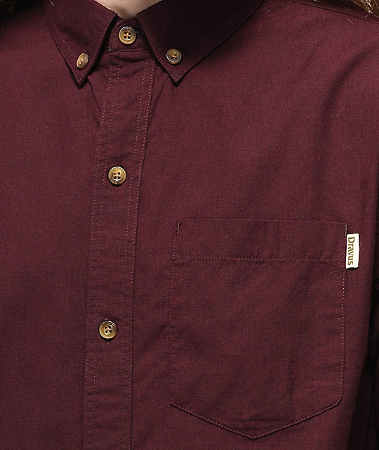 red button up shirt short sleeve