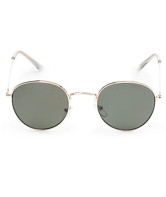 Dyllon Gold Metal Frame Sunglasses | Zumiez