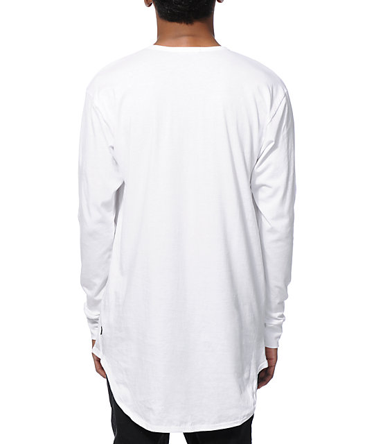 EPTM. Elongated Basic Drop Tail Long Sleeve T-Shirt | Zumiez