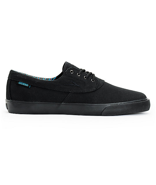 Earl Sweatshirt x Lakai Camby All Black Canvas Skate Shoes | Zumiez