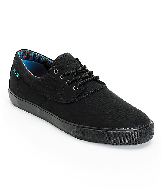 Earl Sweatshirt x Lakai Camby All Black Canvas Skate Shoes | Zumiez