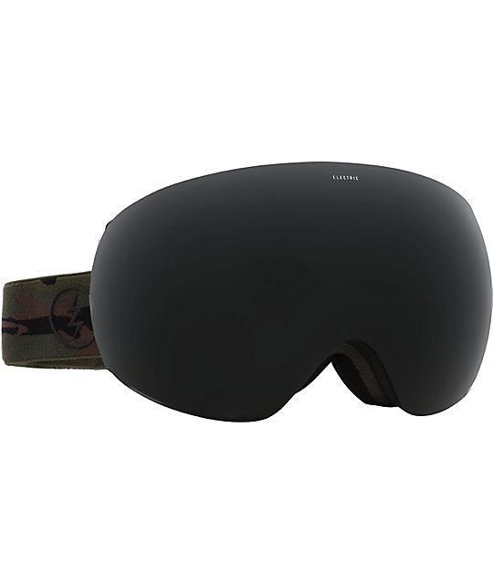 black snow goggles