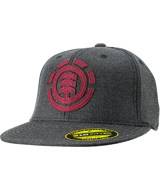 Element Carter Charcoal Grey Fitted Hat | Zumiez