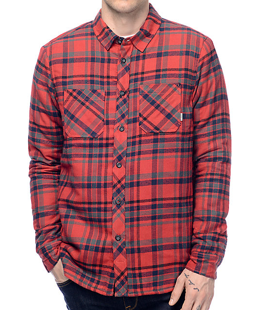 Element Cupsaw Sherpa Red Flannel Shirt | Zumiez