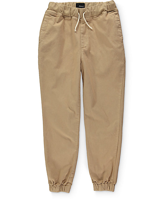 boys khaki jogger pants