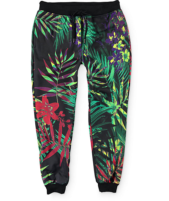 Elwood Floral Palms Sublimated Jogger Pants | Zumiez
