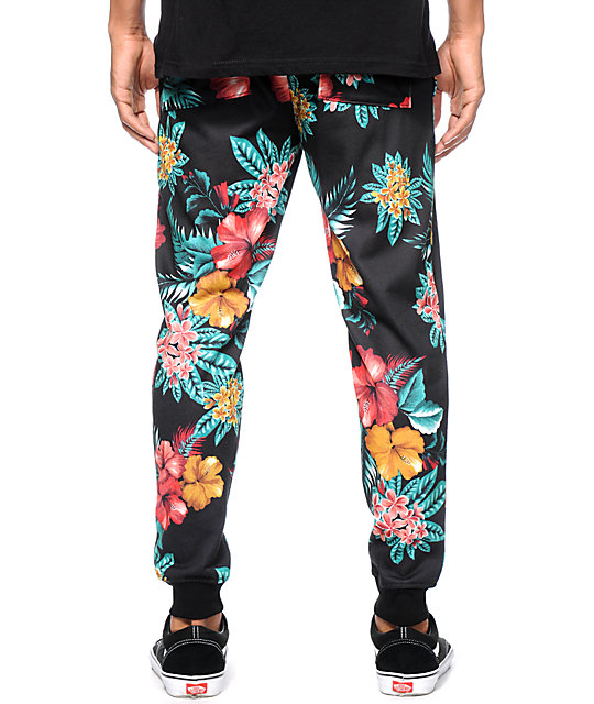 Elwood Island Floral Sublimated Skinny Jogger Pants | Zumiez