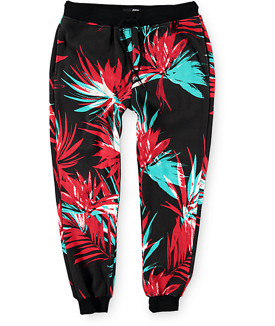 Elwood Tropical Floral Jogger Pants | Zumiez