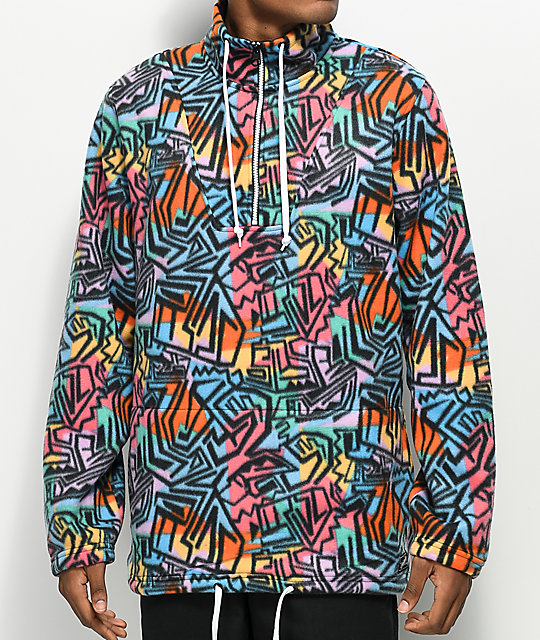 zumiez multi colored hoodie