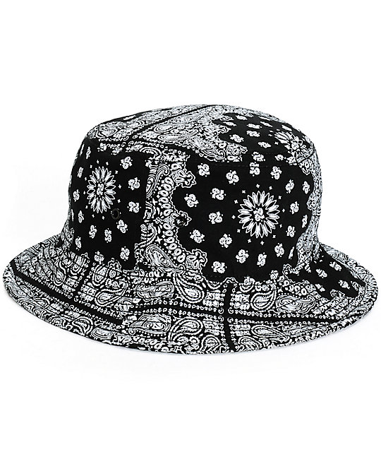 bandana print bucket hat