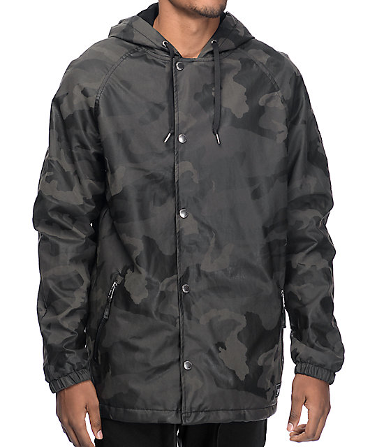 Empyre Bounty Camo Printed Suede Hooded Jacket at Zumiez : PDP