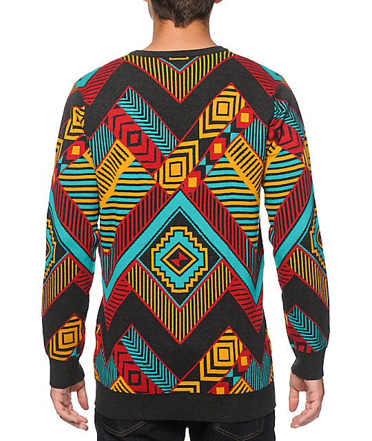 Empyre Box Step Intarsia Crazy Sweater | Zumiez