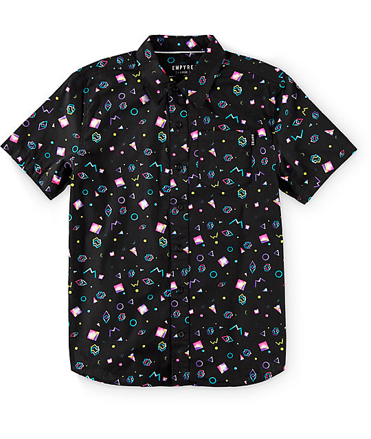 Empyre Boys Radical Black Button Up Shirt | Zumiez