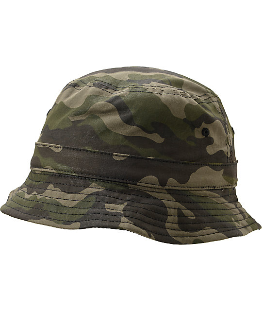 Empyre Buckethead Reversible Woodland Camo Bucket Hat