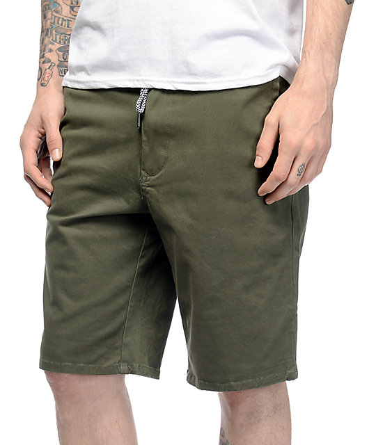 olive chino shorts