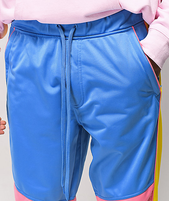 Empyre Caples Blue, Yellow & Pink Track Pants | Zumiez