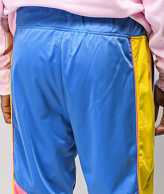 Empyre Caples Blue, Yellow & Pink Track Pants | Zumiez