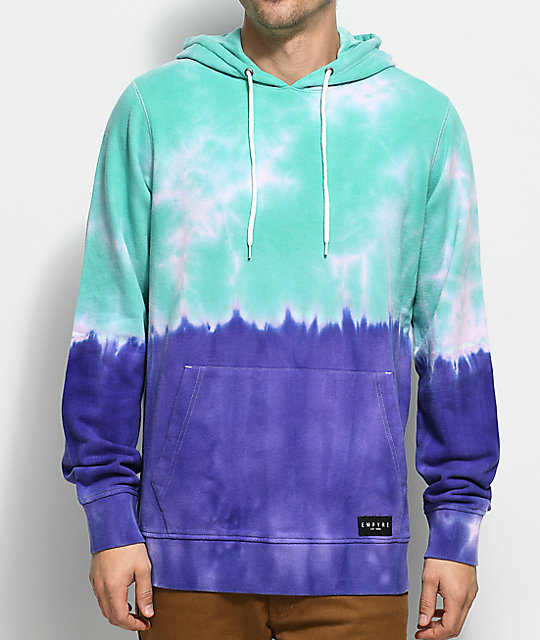 Empyre Coral Green & Purple Hoodie | Zumiez.ca