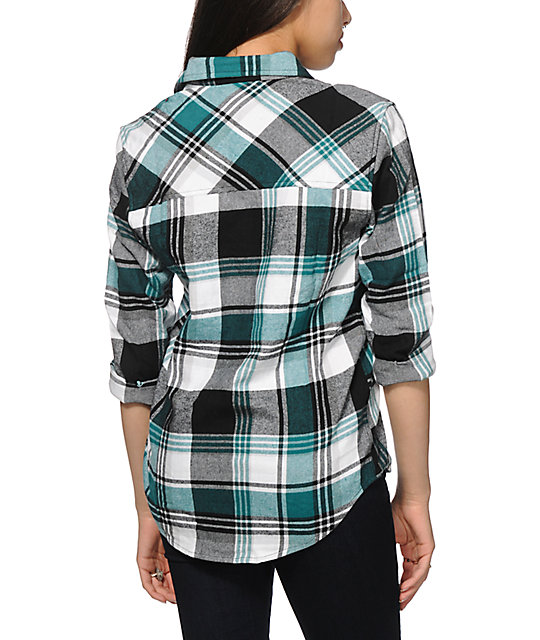 Empyre Cortland Teal Flannel Shirt | Zumiez