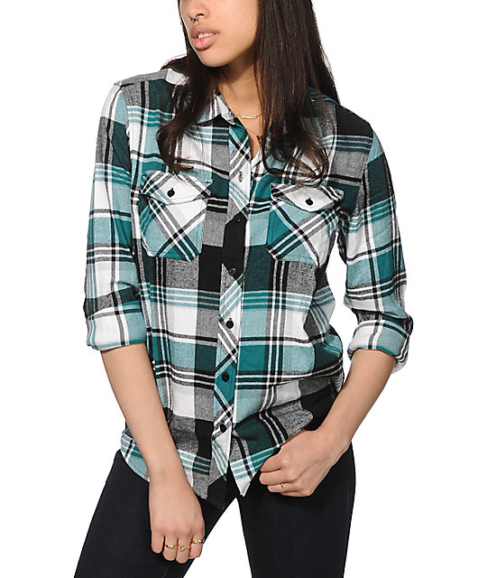 Empyre Cortland Teal Flannel Shirt | Zumiez