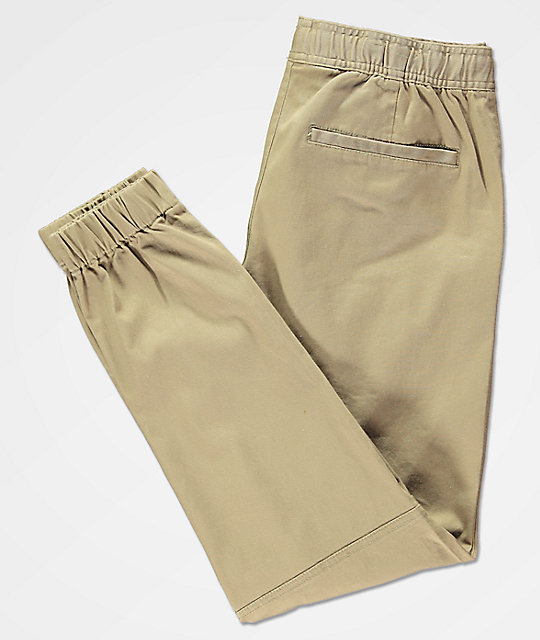 womens khaki jogger pants