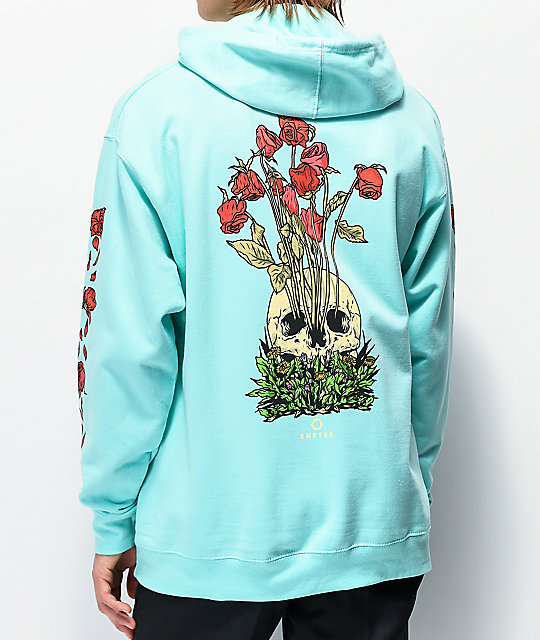 turquoise blue hoodie