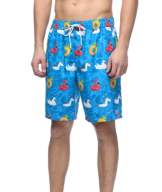 Empyre Dubtub Pool Float Elastic Waist Board Shorts | Zumiez