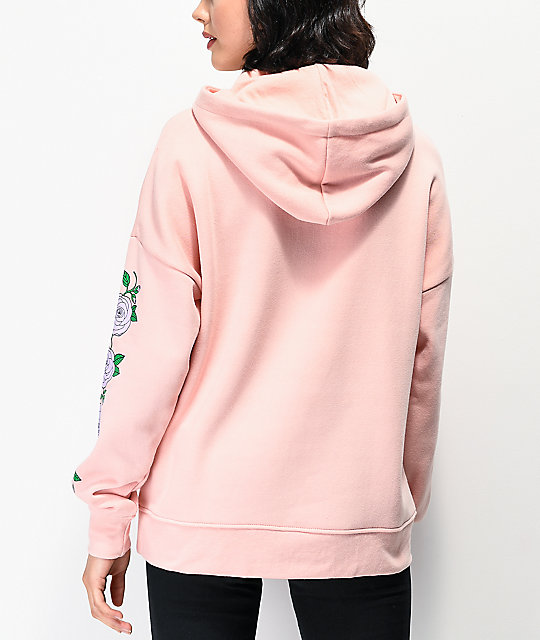 sudadera rosa claro