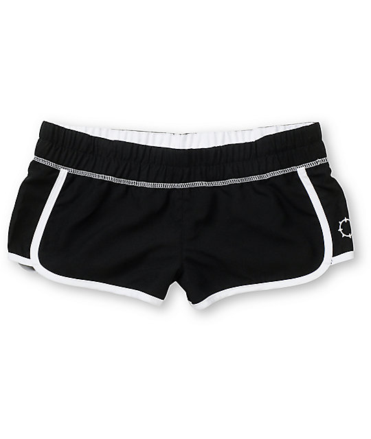 white swim shorts ladies