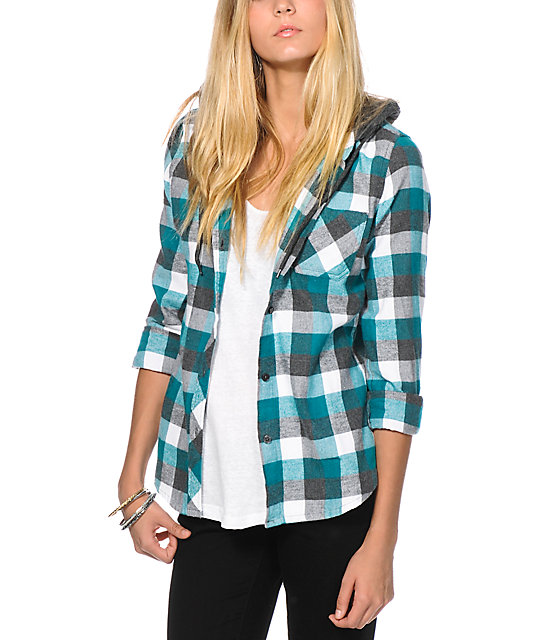 Empyre Hampton Teal Flannel Shirt | Zumiez