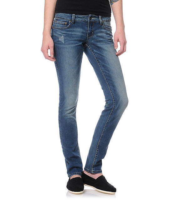 Empyre Hannah Baltic Blue Skinny Jeans | Zumiez