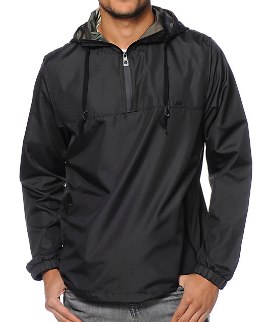 Empyre Heist Black Pullover Technical Rain Jacket | Zumiez