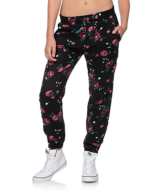 Empyre Ines Floral Woven Jogger Pants