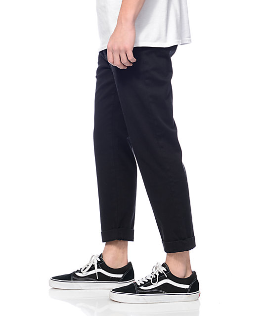 chino cropped trousers