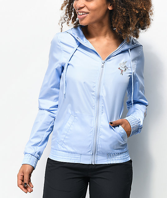 Empyre Keana Flower Blue Windbreaker Jacket