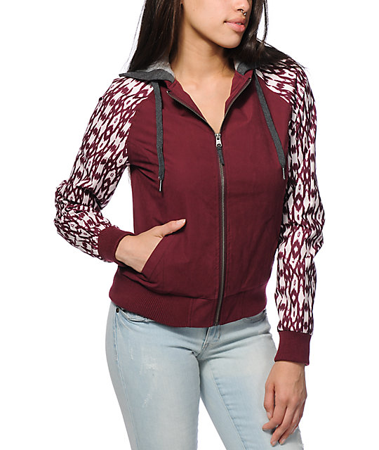 Empyre Kinnison Fig Ikat Bomber Jacket at Zumiez : PDP