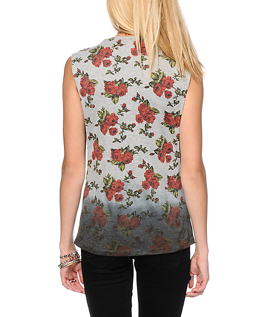 floral muscle tank