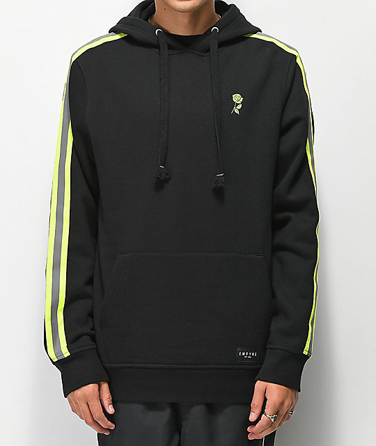 black green hoodie