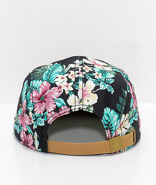 floral strapback hat