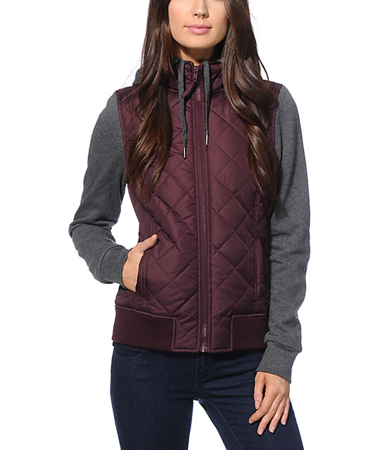 Empyre Mariel Blackberry Quilted Jacket | Zumiez