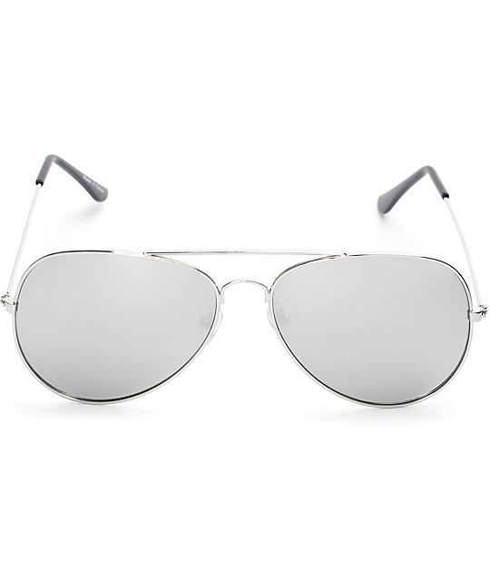 Empyre Opie Silver Aviator Sunglasses | Zumiez