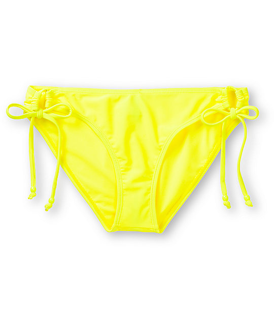 bright yellow bikini bottoms