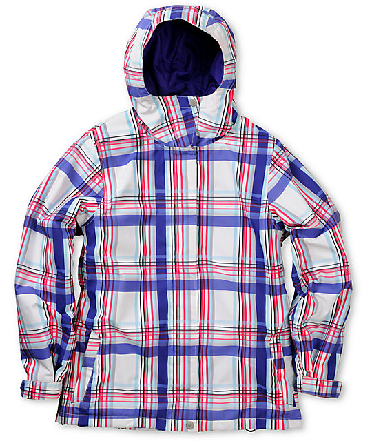 Empyre Palisade White & Purple 10K Snowboard Jacket | Zumiez