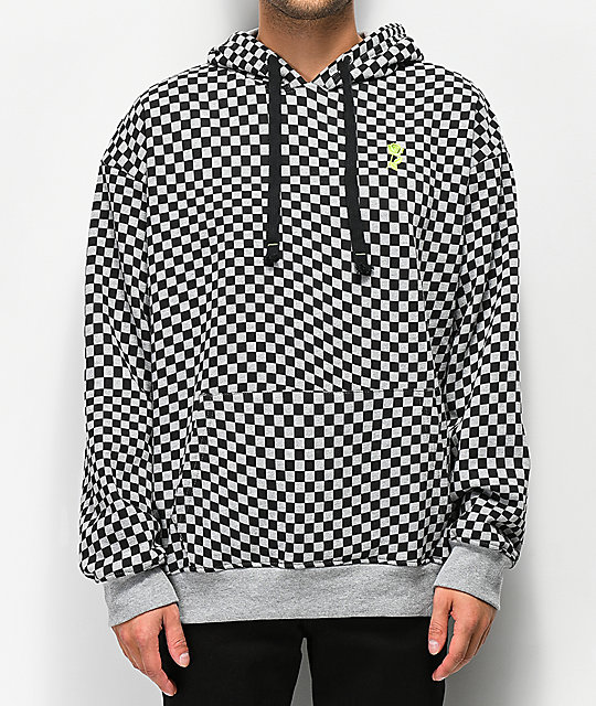 checkerd hoodie