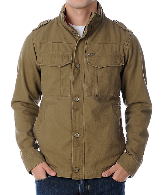 Empyre Ripcord Khaki Canvas Jacket | Zumiez